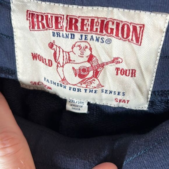 True Religion Blue and Teal Joggers - Picture 5 of 11